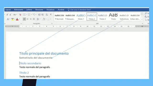 Creare un documento di testo accessibile