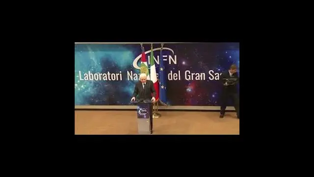 Discorso del Presidente della Repubblica Sergio Mattarella al trentennale dei LNGS - 15 gennaio 2018