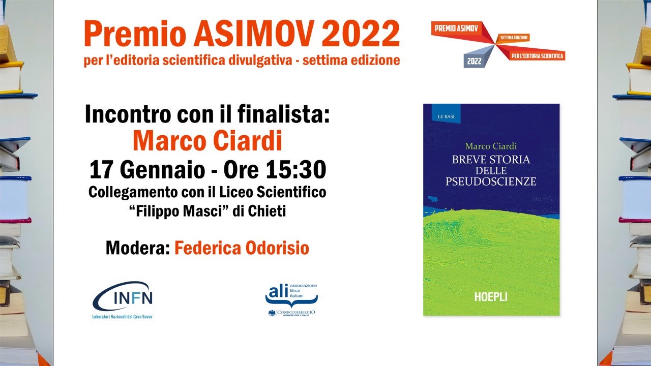 Premio ASIMOV 2022 - Incontro con Marco Ciardi