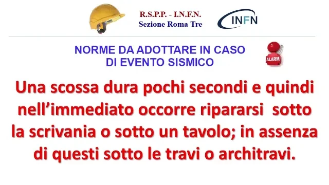 5  Norme da adottare in caso di evento sismico