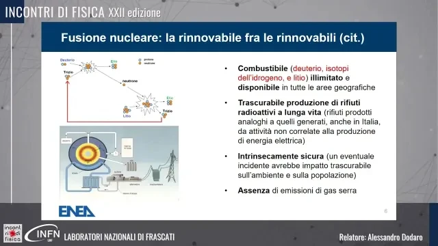 L' energia delle stelle per un futuro sostenibile, ed oggi? - Alessandro Dodaro, Enea