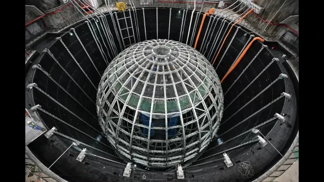 JUNO: completed the steel supporting structure of the experiment that will search out neutrinos.