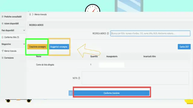 Post Ordine: ricezione di un pacco